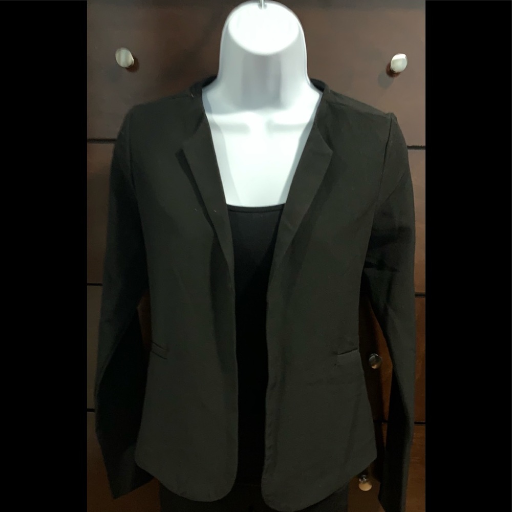 Zippered Cropped Blazer/Jacket Size Small